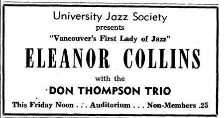 Eleanor Collins - University Jazz Society (1963) Eleanor Collins - University Jazz Society (1963)