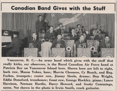 Lance Harrison in the Royal Canadian Air Force Band
